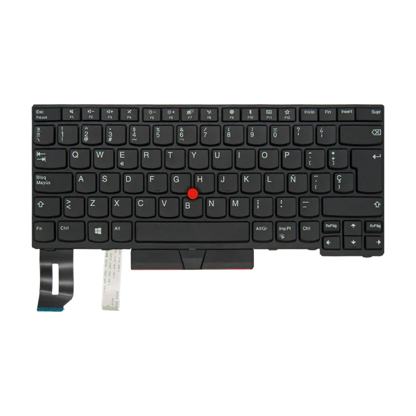 TECLADO LENOVO E480 L480 T480S L380 01YP760 CON MARCO C/TRACKPOINT i5-8 NEGRO ESPAÑOL (GEN) Garantía 6 Meses