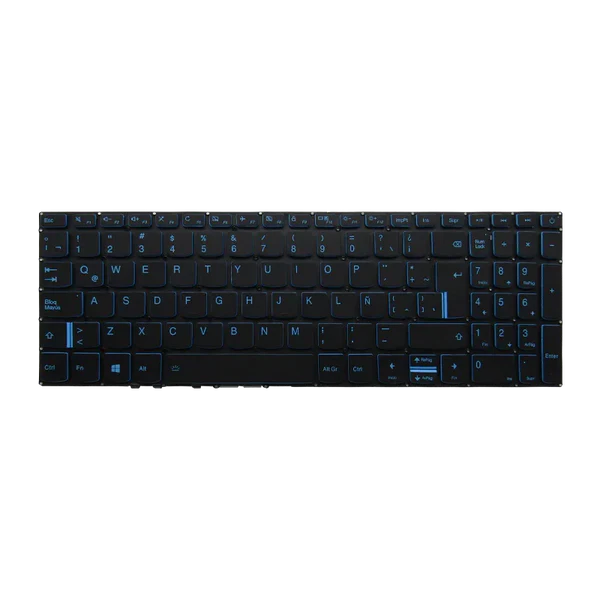 TECLADO LENOVO IDEAPAD L340-15 L340-15IRH FG541 i7-9 CON MARCO BACKLIGTH NEGRO-AZUL ESPAÑOL Garantía 6 Meses