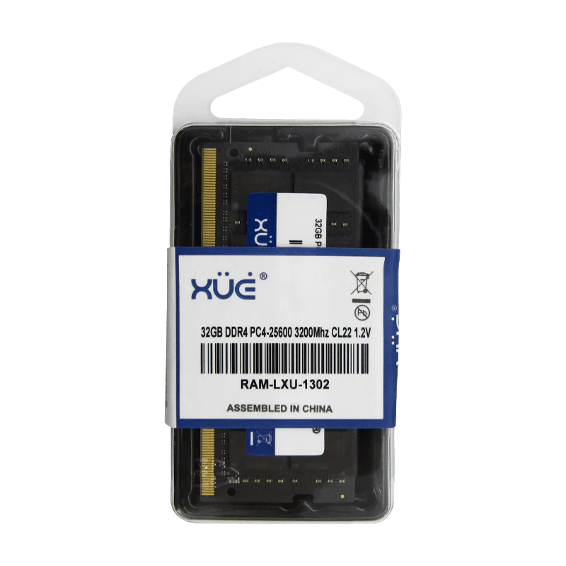 Memoria RAM 32GB para Laptop RAM DDR4 PC4-25600 3200MHZ CL22 1.2V Marca XUE®