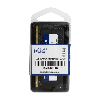 Memoria RAM 32GB para Laptop RAM DDR4 PC4-25600 3200MHZ CL22 1.2V Marca XUE®