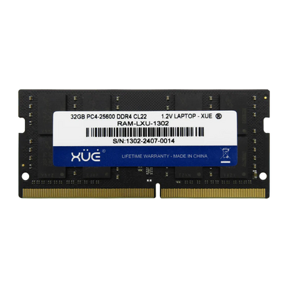 Memoria RAM 32GB para Laptop RAM DDR4 PC4-25600 3200MHZ CL22 1.2V Marca XUE®