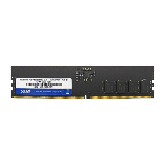 Memoria RAM 16GB para Desktop DDR5 PC5-44800 5600MHZ CL46 1.1V Marca XUE®