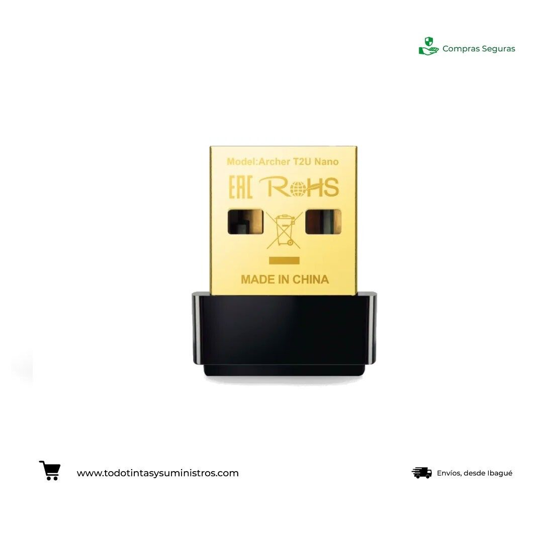 Adaptador inalámbrico de red TP LINK Archer T2U Nano Ac600 Wifi