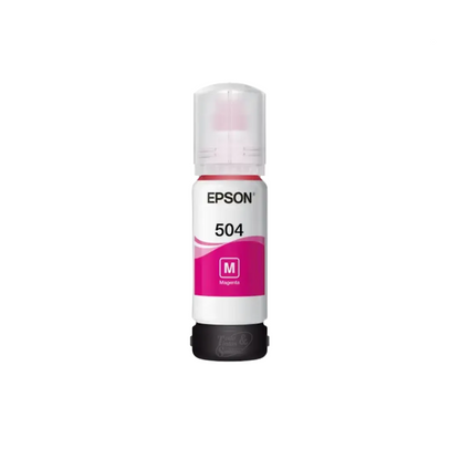 Botella De Tinta Epson T504 Magenta Original