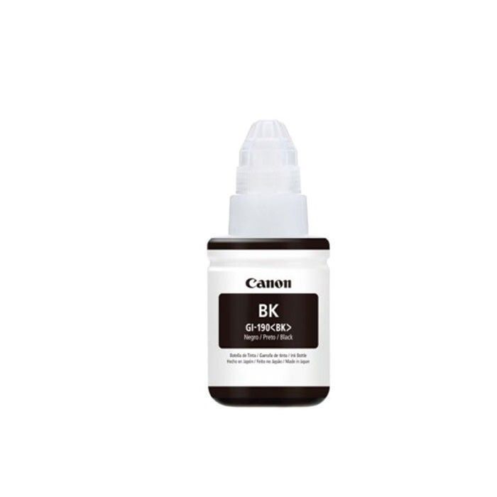 Botella De Tinta Canon Gi-190Bk Negro Original