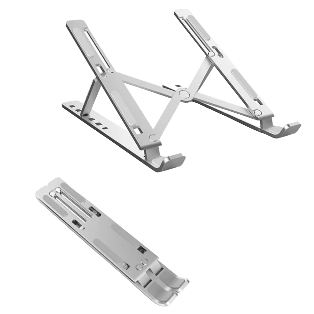 Base Soporte Para Portátil En Aluminio Plegable Ergonómica