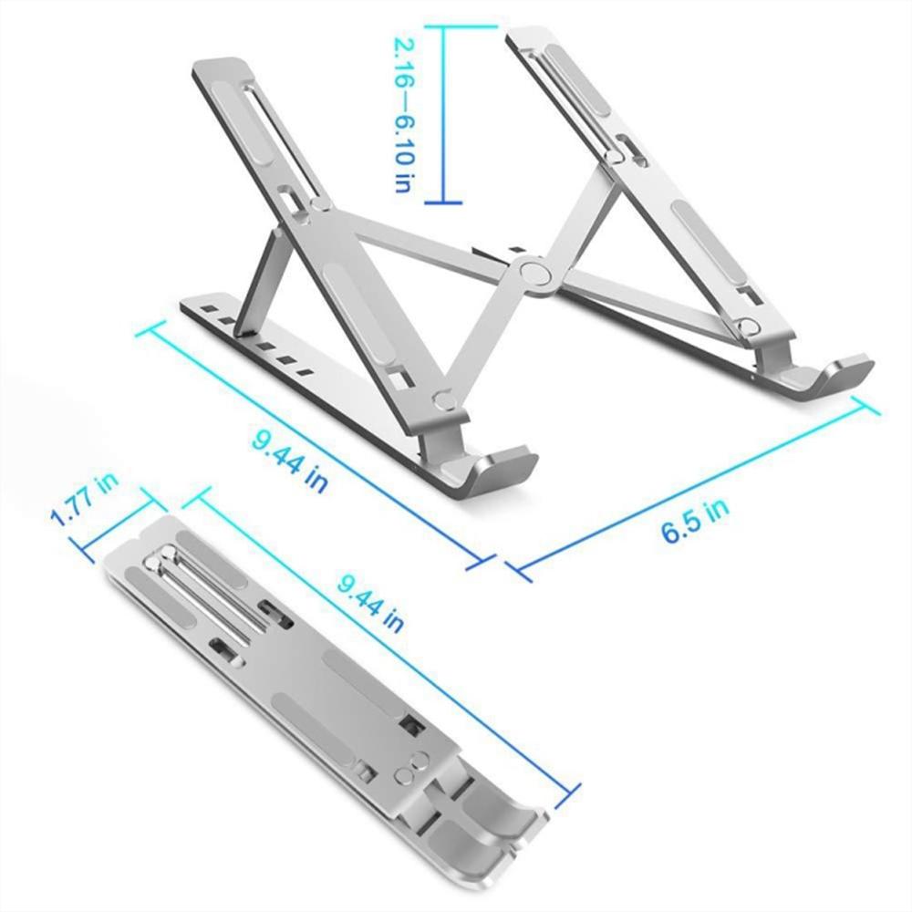 Base Soporte Para Portátil En Aluminio Plegable Ergonómica