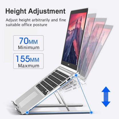 Base Soporte Para Portátil En Aluminio Plegable Ergonómica